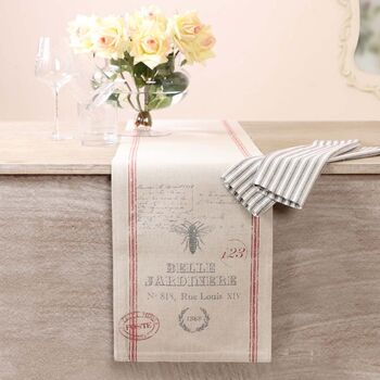 Belle Jardinere Cotton Dining Table Runner, 3 of 7