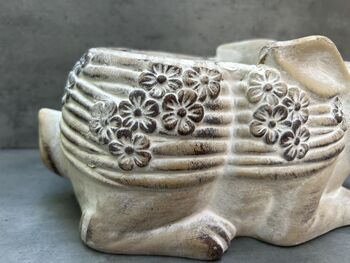 Adorable Rabbit Flower Pot For Indoor Plant Rabbit Gift, 9 of 9