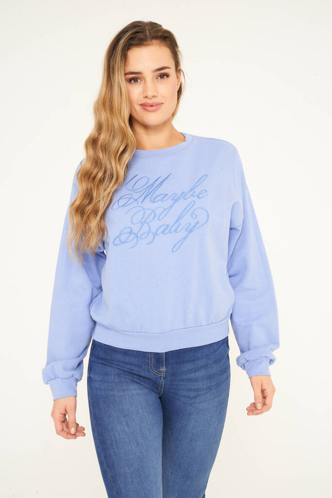 Maybe Baby Jumper In Blue By Gatsbylady London