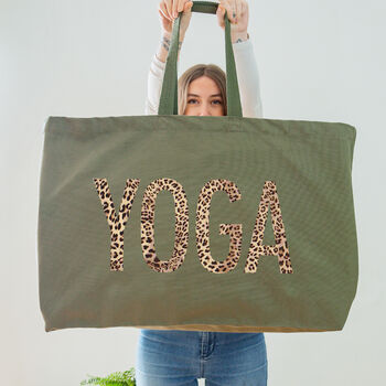 Really Big Yoga Bag Olive Green, 5 of 5