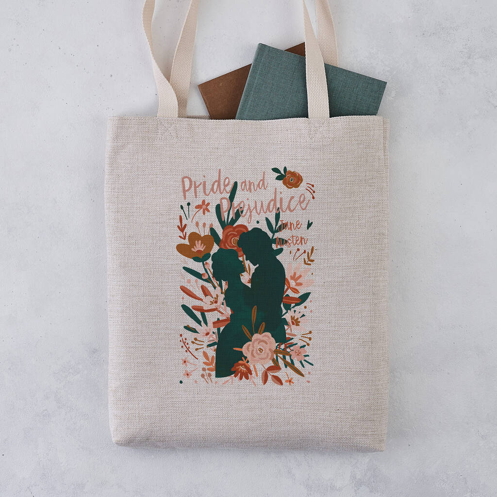 Pride And Prejudice Book Cover Tote By Bookishly