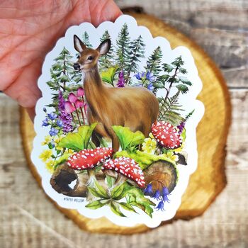 Deer Woodland Waterproof Sticker, 3 of 6