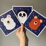 Bear Set Of Six Mixed Design Greetings Cards, thumbnail 5 of 5