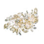 Silver, Gold Or Rose Gold Plated Floral Bridal Clip, thumbnail 3 of 12