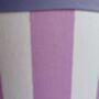 Carnival Lampshade In Candy Pink Deckchair Stripe, thumbnail 9 of 9