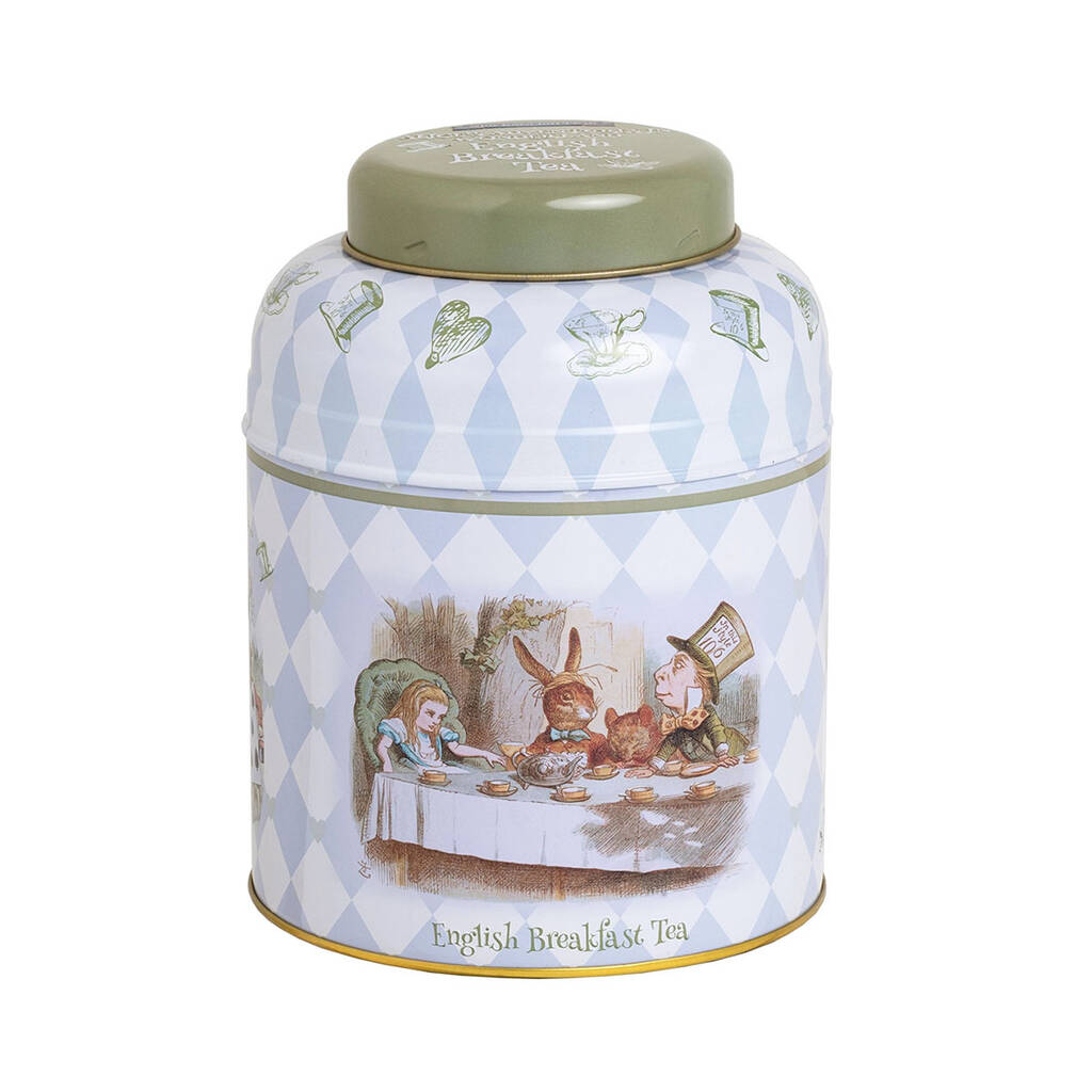 Alice In Wonderland Tea Caddy With 80 Teabags, 1 of 2