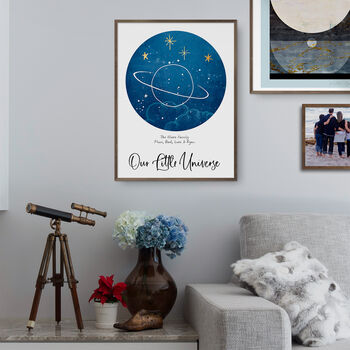 Personalised Family Universe And Stars Print, 3 of 7