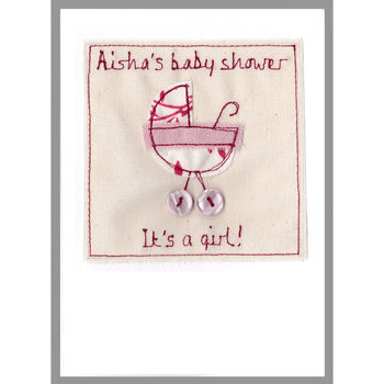 Personalised New Baby Girl Card, 7 of 12