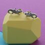 Crocodile Detail Statement Stud Earrings, thumbnail 1 of 3
