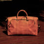 Genuine Leather Duffel With Zip Pocket, thumbnail 2 of 12