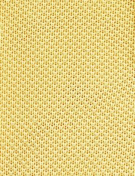 100% Polyester Diamond End Knitted Tie Pastel Yellow, 2 of 6