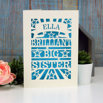 Personalised Big Brother Or Sister Card, 5 of 9