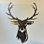 Stag Head Large Antler Metal Wall Plaque, thumbnail 1 of 7