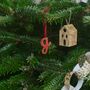 Personalised Cursive Monogram Christmas Decorations, thumbnail 2 of 6
