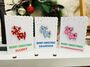Pack Of Reindeer Christmas Cards Hand Painted And Personalised, thumbnail 1 of 4
