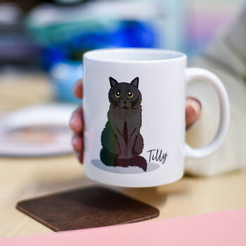 Personalised Cat Name Mug Gift, 6 of 7