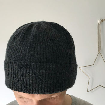Men's Knitted Winter Beanie Hat, 3 of 8