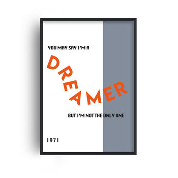 Imagine Giclée Retro Art Print, 4 of 4