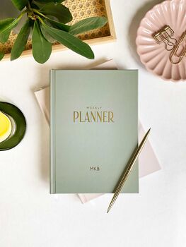 Personalised Undated Diary, A5 Week To View Planner, 11 of 11