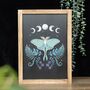 Luna Moth Wooden Framed Wall Art, thumbnail 1 of 4