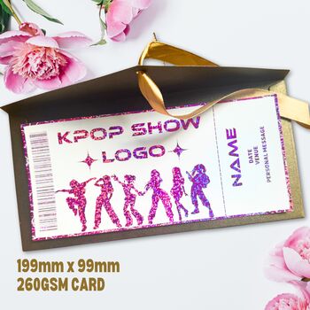 Personalised K Pop Concert Ticket, 2 of 6