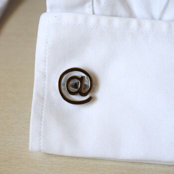 @ Symbol Cufflinks 316 L Stainless Steel Gift For Tech Lovers And Entrepreneurs, 2 of 5