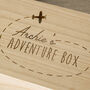 Personalised Travel Memory Keepsake Wooden Box, thumbnail 2 of 4
