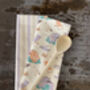 Days By The Sea Cotton Linen Tea Towel, thumbnail 1 of 3