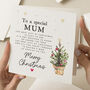 Cute Mum Poem Christmas Card, thumbnail 1 of 7