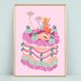 Party Girl Personalised Disco Ball Cake Print, thumbnail 2 of 9