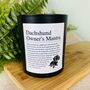 Fun Personalised Dachshund Owner Affirmation Candle, thumbnail 4 of 11