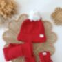 Newborn Botties, Cotton Baby Socks, Red, Dusky Rose Or White, thumbnail 3 of 10