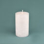 G Decor Adeline White Pearl Textured Pillar Candle, thumbnail 3 of 5