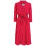 Milly Dress In Red Polka Dot Vintage 1940s Style, thumbnail 1 of 2