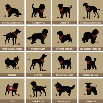 Gift For Dad 'Personalised Cat Or Dog Breed Print', 10 of 12