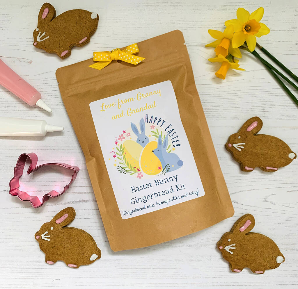 Easter Bunny Gingerbread Mix With Cutter And Icing, 1 of 7