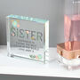 Personalised Floral Sister Crystal Token, thumbnail 7 of 7