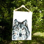 Inky Wolf Tea Towel, thumbnail 7 of 10