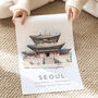 Seoul South Korea Travel Poster, thumbnail 2 of 7