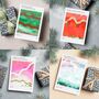 Set Of Four Christmas Song Illustrated Greetings Cards, thumbnail 1 of 5