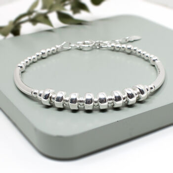 80th Birthday Bracelet, Kate, Sterling Silver, 3 of 5