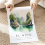 Philippines Travel Poster Of El Nido, thumbnail 4 of 7