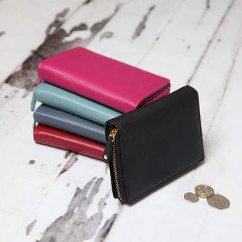Personalised Ladies Medium Leather Wallet, 4 of 10