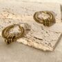 Large Gold Hoop Earrings, Chunky Gold Hoops, thumbnail 3 of 6