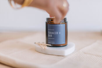 Tobacco And Oak : Wick + Burn Luxury Soy Wax Candle, 4 of 5