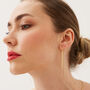 Sterling Silver Dorica Chain Bead Drop Earring, thumbnail 4 of 8