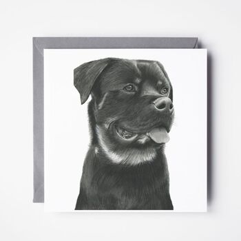 Rotweiller Dog Greeting Card, 2 of 2