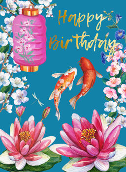 Vibrant Happy Birthday Flowers Card, 3 of 3