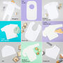 Personalised Our First Father's Day Babygrow Bodysuit Giraffe, thumbnail 5 of 5