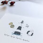 ‘My Compass’ Hand Illustrated Love Anniversary Card, thumbnail 2 of 2